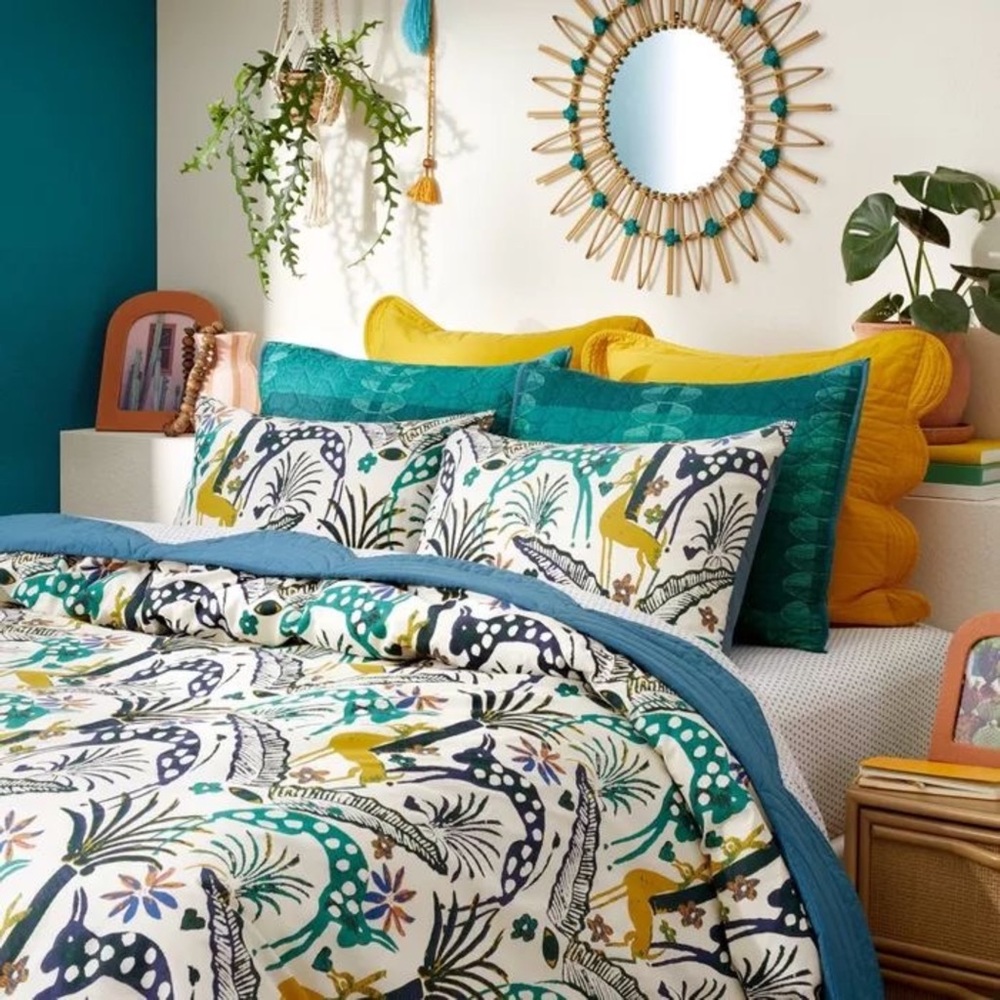 NWT! Opalhouse x Jungalow Jungle Print Duvet Cover & Sham Set - Full/Queen